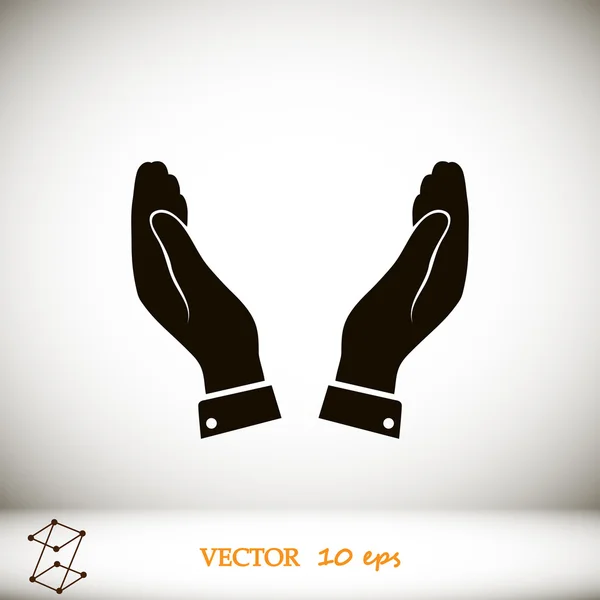 Händerna vektor icon — Stock vektor