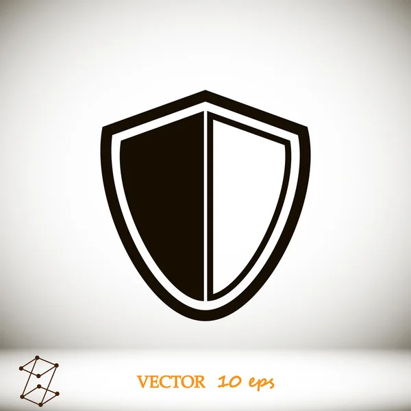 Pajzs vektor ikon — Stock Vector