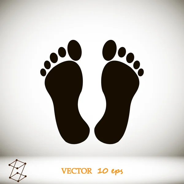 Fötter vektor icon — Stock vektor