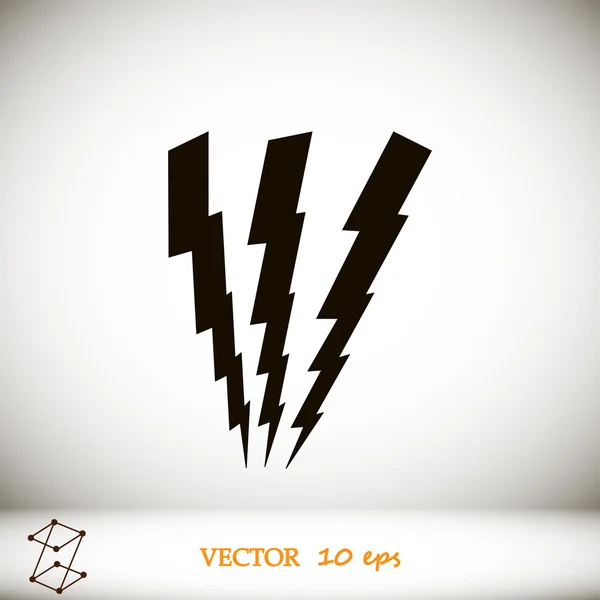 Villámvektor ikon — Stock Vector