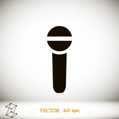 Mikrofon vektör simgesi