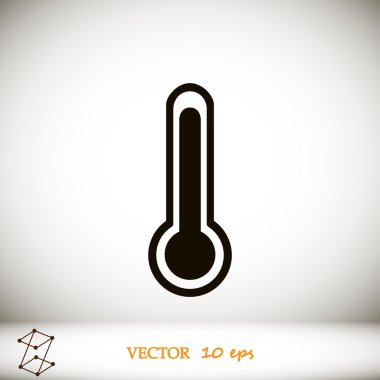 Sıcaklık vektörü simgesi