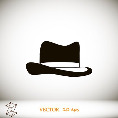 şapka vektör simgesi