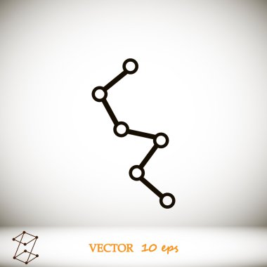 Diyagram vektör simgesi