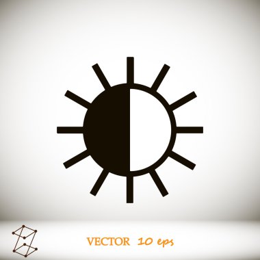 Parlaklık vektör simgesi