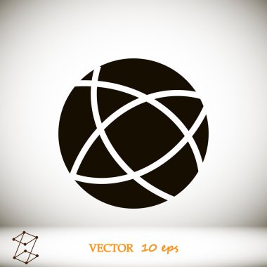 Küresel teknoloji vektör simgesi