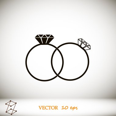 Yüzük vektör simgesi
