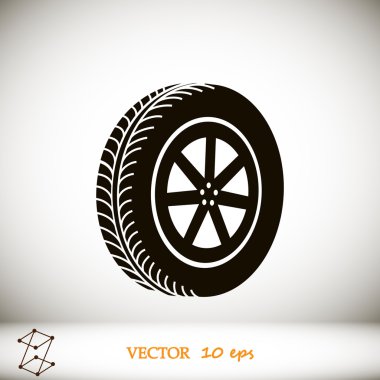 tekerlek vektör simgesi
