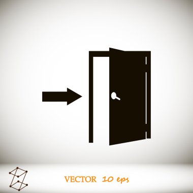 Kapı vektör simgesi