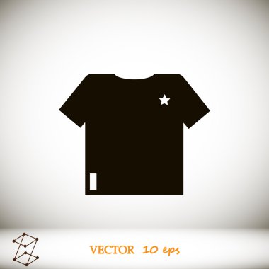 t-shirt vektör simgesi
