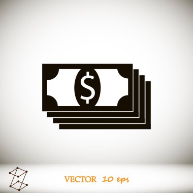 Doları vektör simgesi