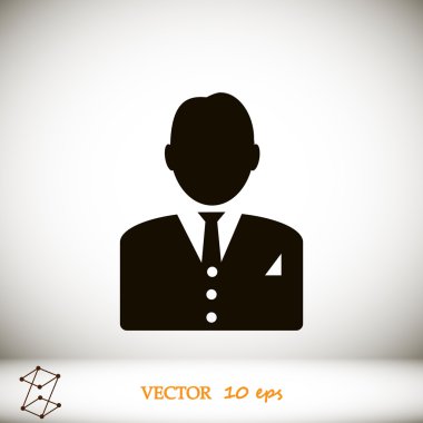 İşadamı siluet simge