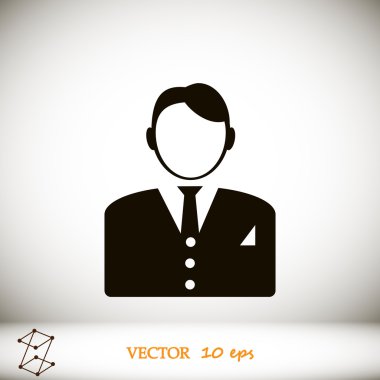 İşadamı siluet simge