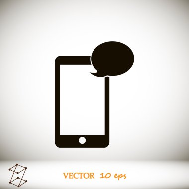 Cep telefonu sms simgesi