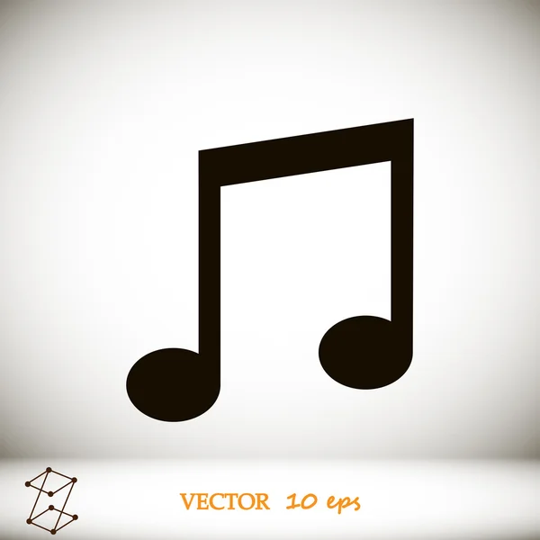 Musik-Vektorsymbol — Stockvektor