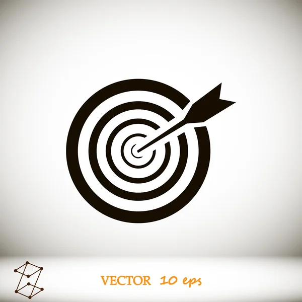 Cél vektor ikon — Stock Vector