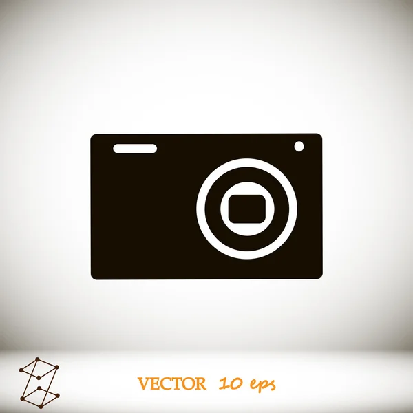 Fotokameraikon — Stock vektor