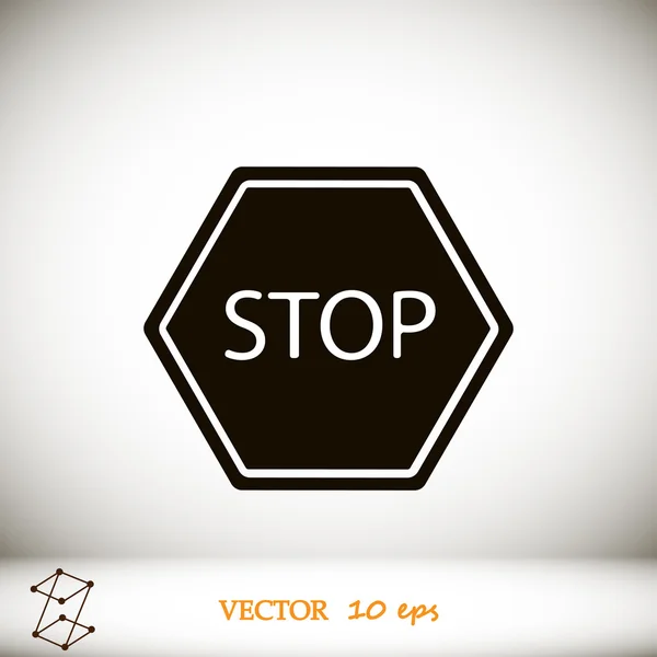 Stop vektor ikonra — Stock Vector
