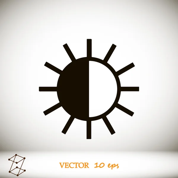 Fényerő Vector Icon — Stock Vector