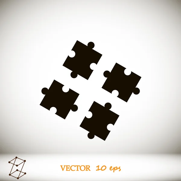 Pussel vektor icon — Stock vektor