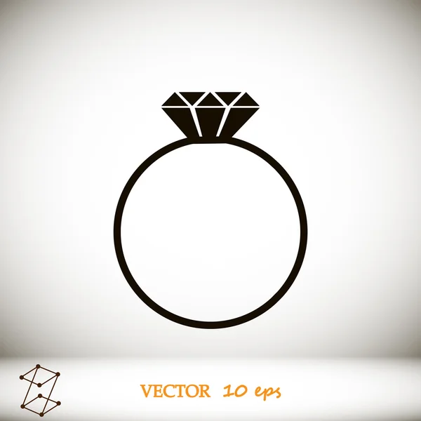 Ring vektor icon — Stock vektor