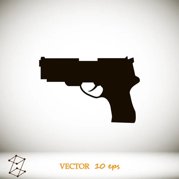 Pistolet icône — Image vectorielle