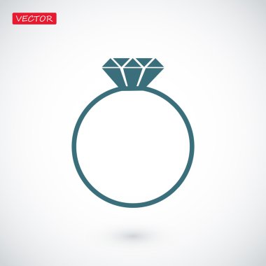 Yüzük vektör simgesi