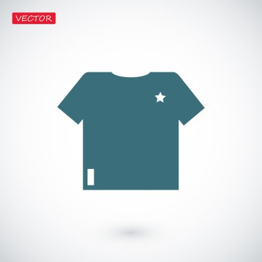 t-shirt vektör simgesi