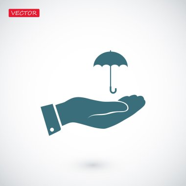 El simgesi olan şemsiye