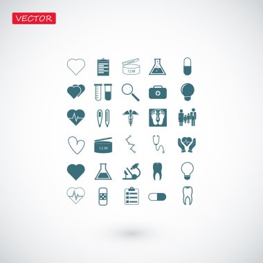 tıbbi simgeler ayarlandı