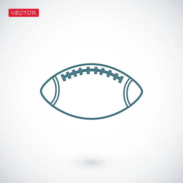 Icône de balle de rugby — Image vectorielle
