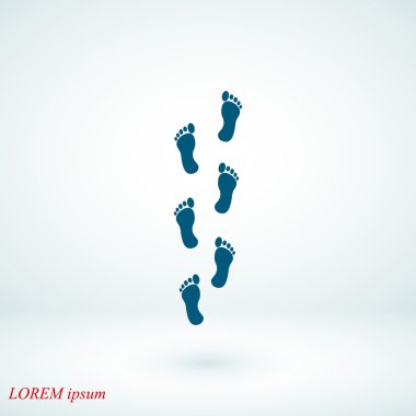 Ayak vektör simgesi