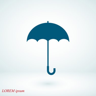 şemsiye vektör simgesi