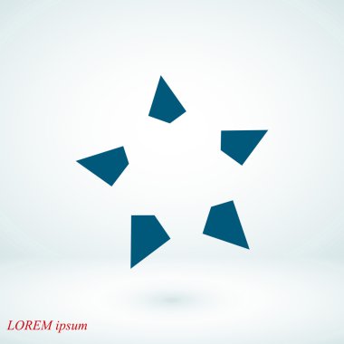 düz yıldız simgesi