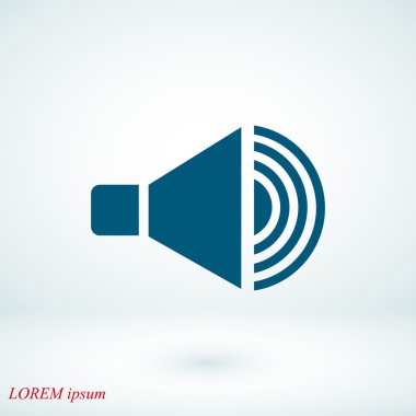 düz hoparlör simgesi