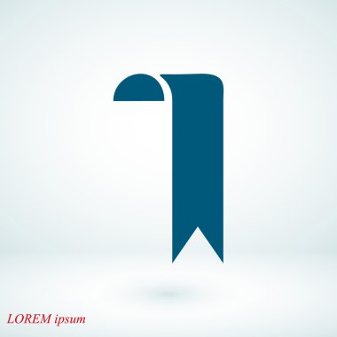 kurdele vektör simgesi