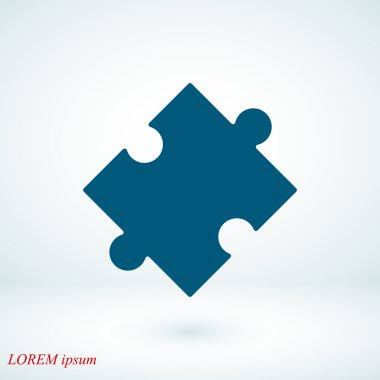 Bulmaca vektör simgesi