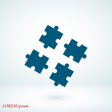 Bulmaca vektör simgesi