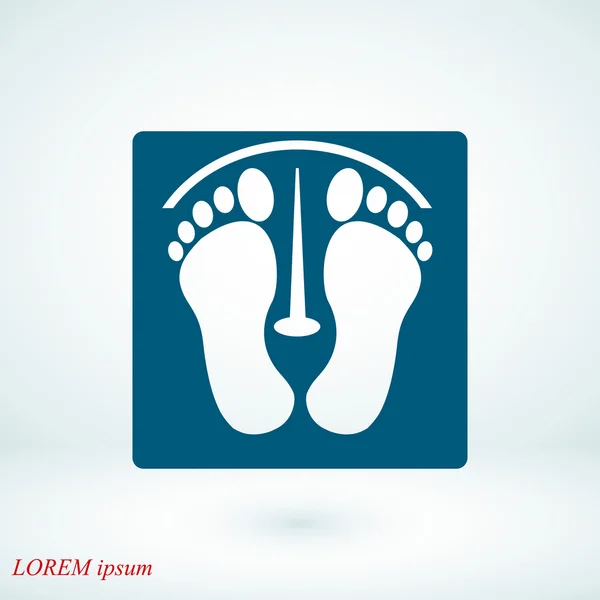 Footprints vector icon — Stock Vector