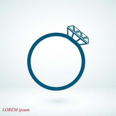 Yüzük vektör simgesi