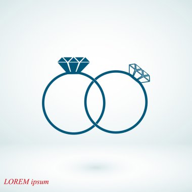 Yüzük vektör simgesi