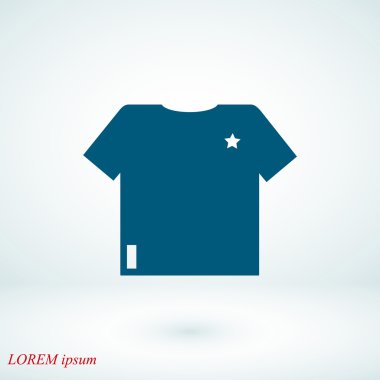 t-shirt vektör simgesi