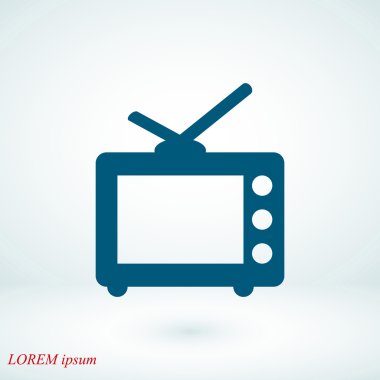 televizyon vektör simgesi