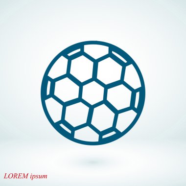 Futbol topu vektör simgesi