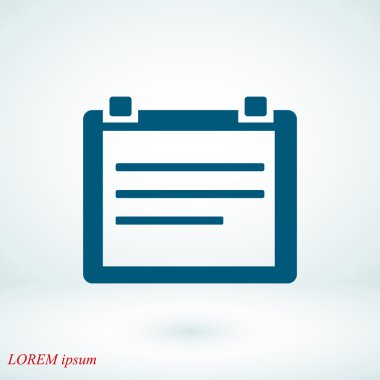 Takvim vektörü simgesi