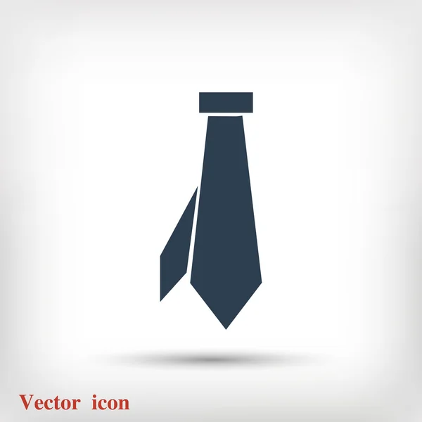 Ícone de gravata plana — Vetor de Stock