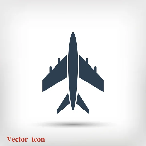 Flat plane icon — Stock Vector