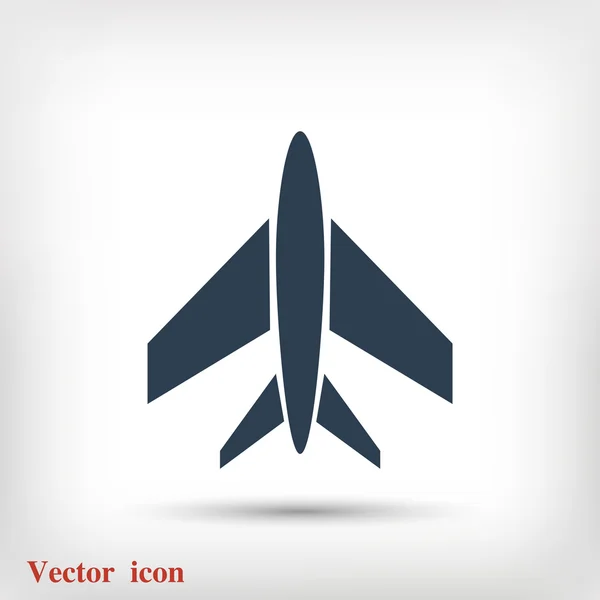 Flat plane icon — Stock Vector