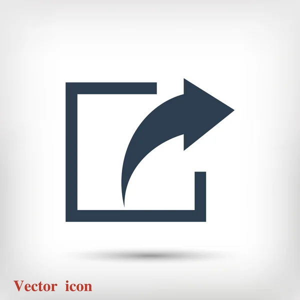 Flat share icon — Stock Vector