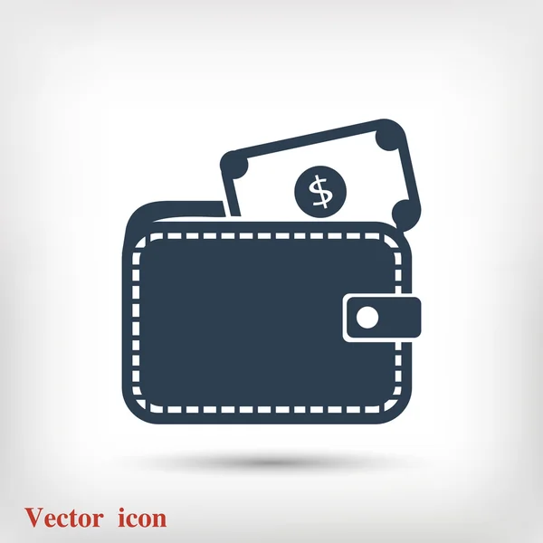 Brieftasche mit Dollar-Symbol — Stockvektor